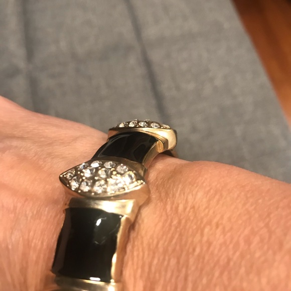 Black Bangle Bracelet - Picture 2 of 4